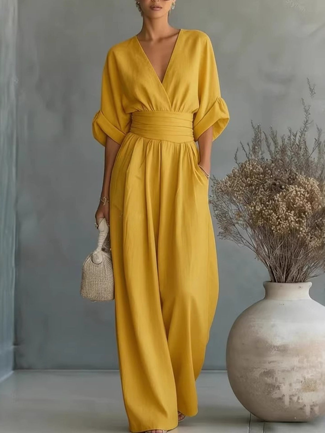Sienna | Women’s Jumpsuit featuring a Wrap Front