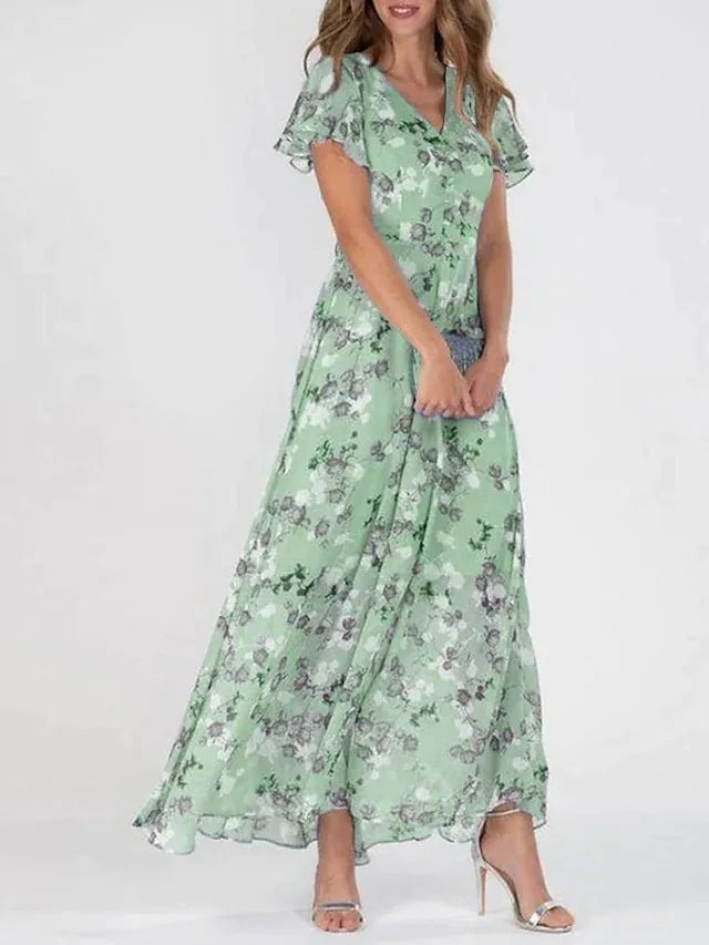 Isadora | Women's Floral Maxi Dress for Wedding Guest and Summer Occasion Wear