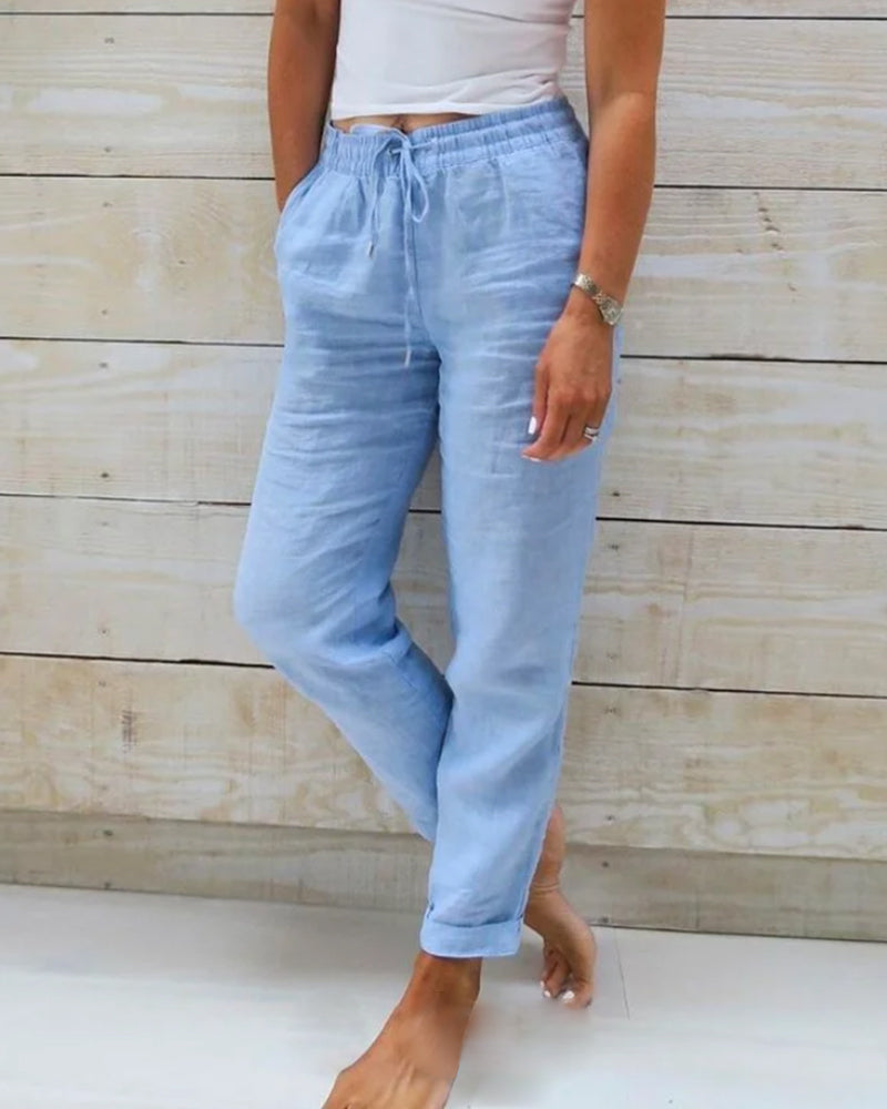 Livia | Women’s Linen Trousers designed for Relaxed Everyday Wear