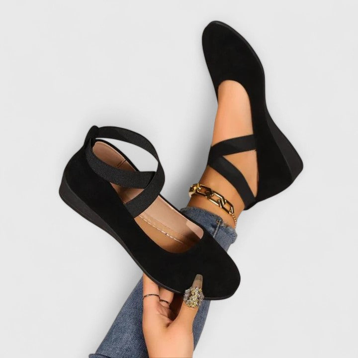 Elise | Women’s Flats featuring Cross Strap Detail