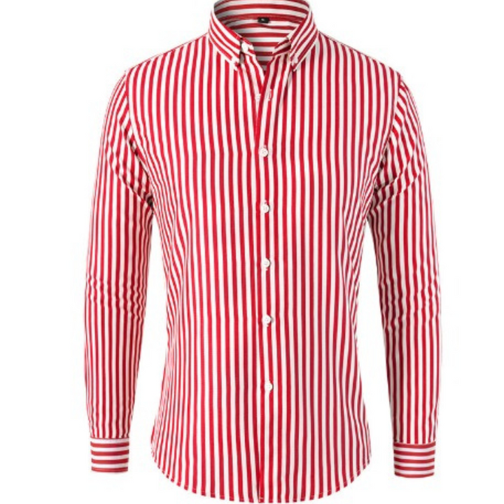 Jasper | Men's Striped Long Sleeve Shirt for Smart Casual Everyday Wear