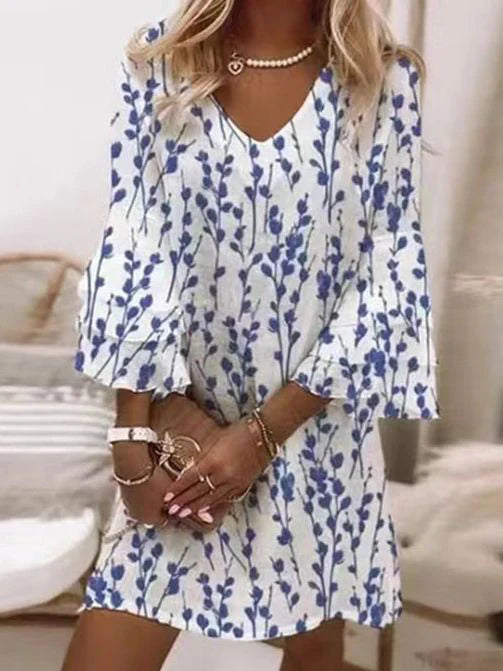Celeste | Women's Elegant Flare Sleeve Mini Dress for Stylish Everyday Wear