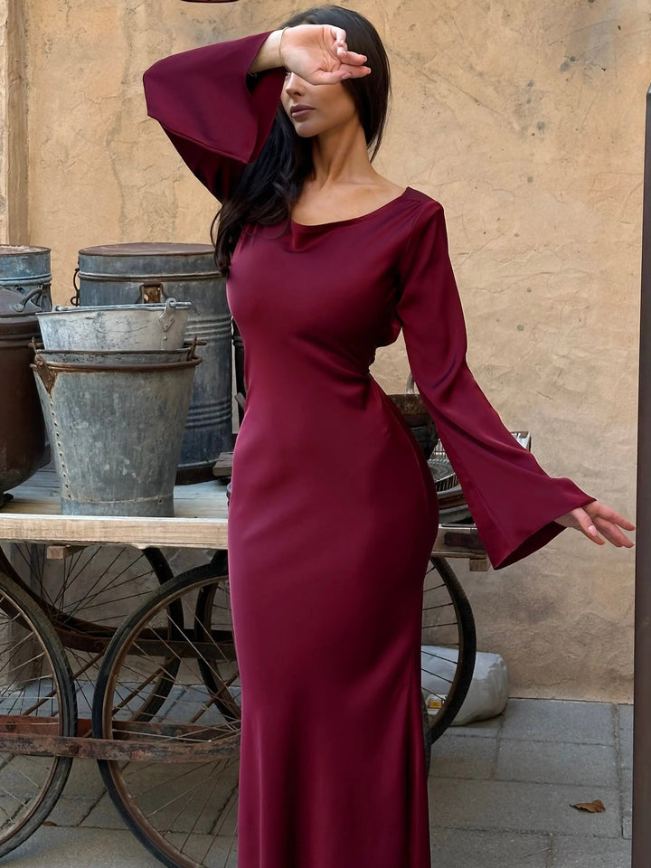 Serena | Women’s Maxi Dress featuring a Draped Bodice
