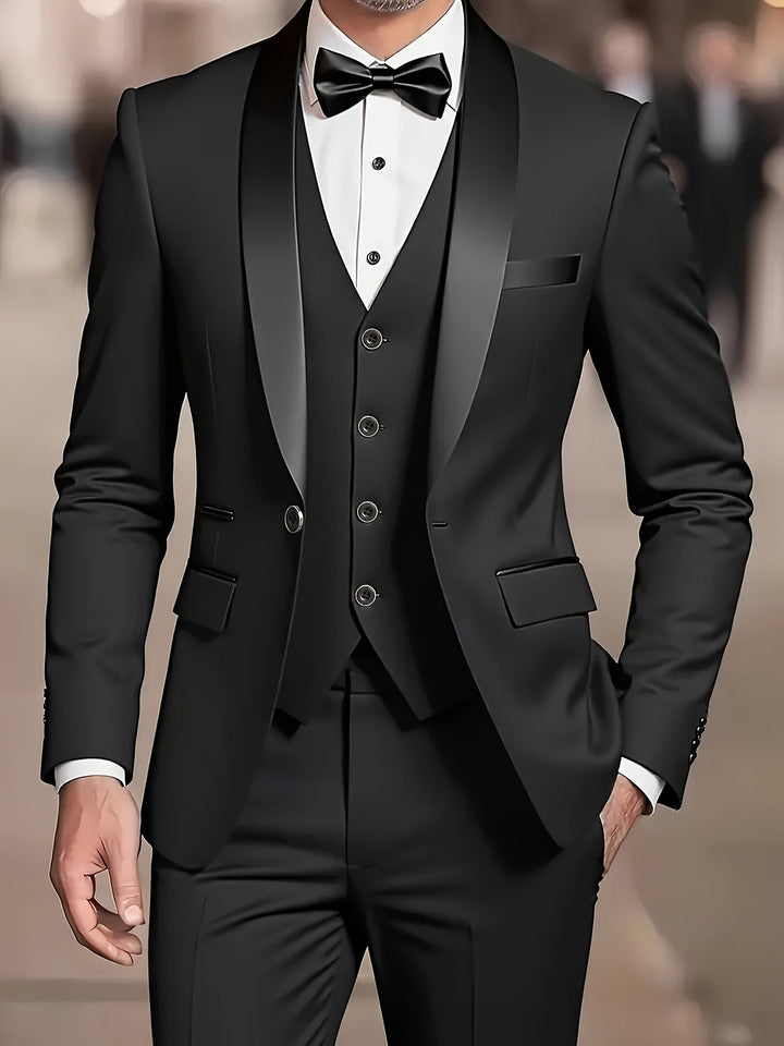 Dominic | Men’s Three Piece Suit designed for Black Tie Events