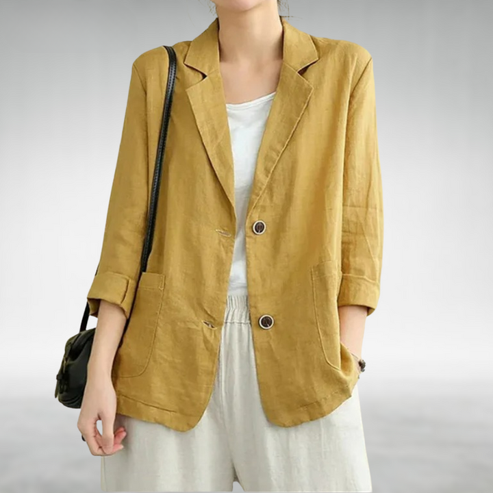 Ayla | Women’s Linen Blazer in a Relaxed Fit