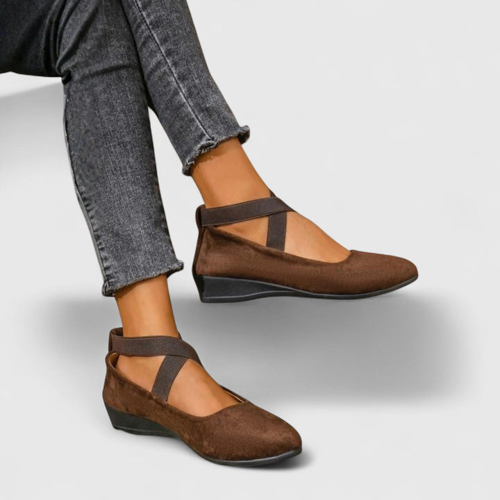 Elise | Women’s Flats featuring Cross Strap Detail