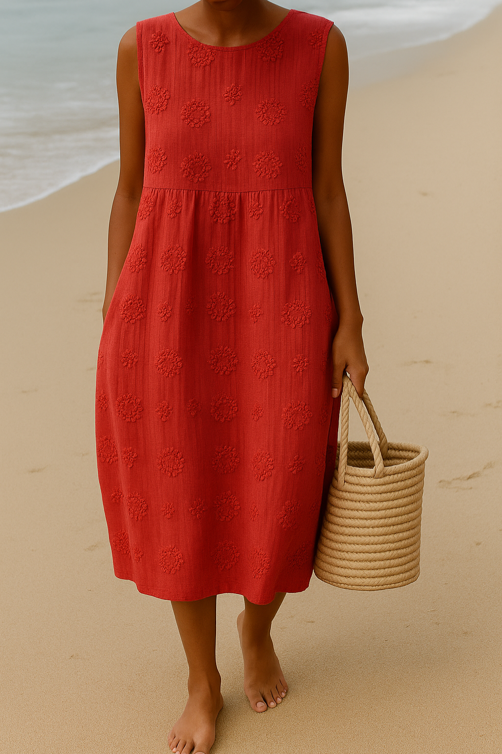Maren | Women’s Midi Dress designed for Relaxed Summer Wear