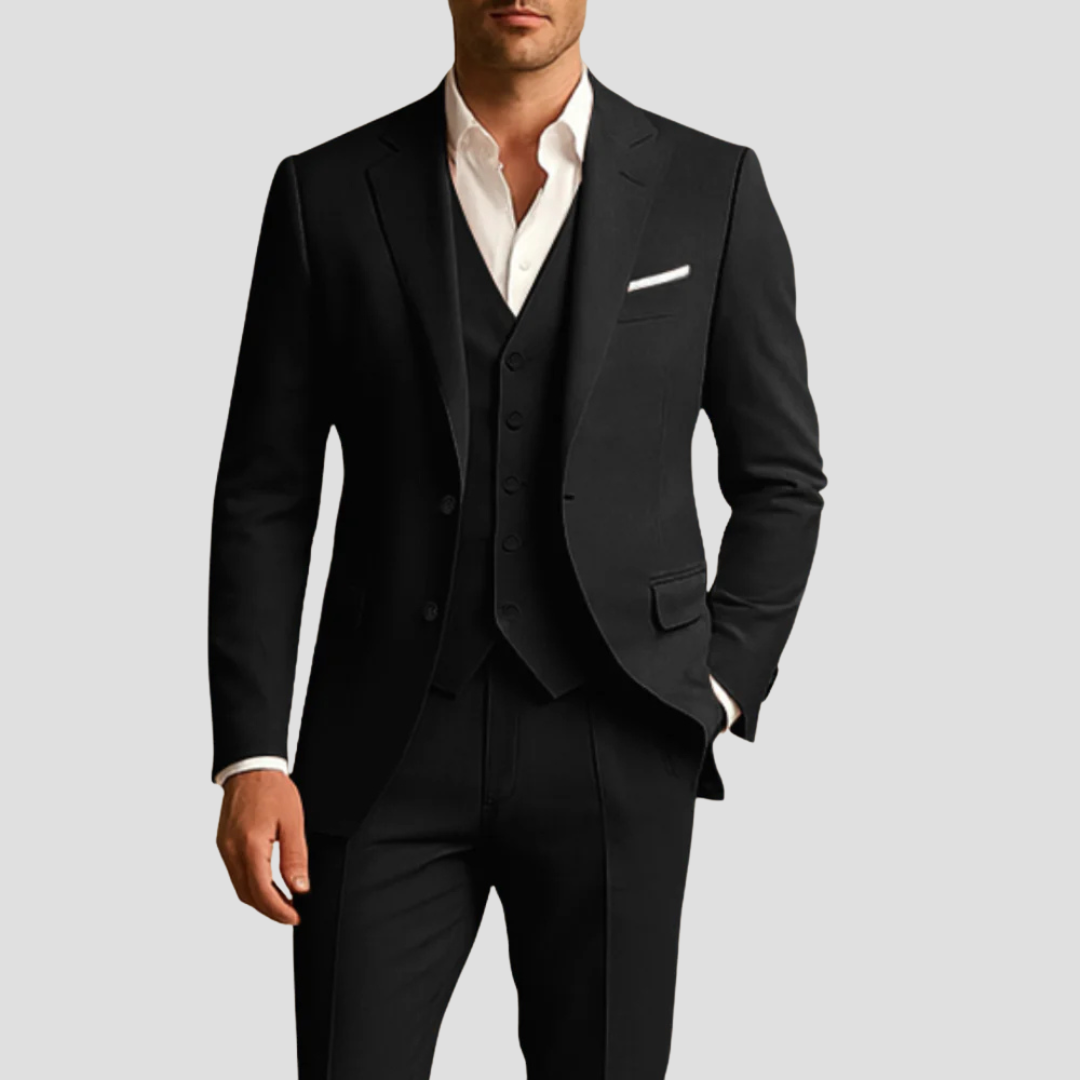Montgomery | Men's Three-Piece Slim Fit Suit for Weddings and Formal Occasions