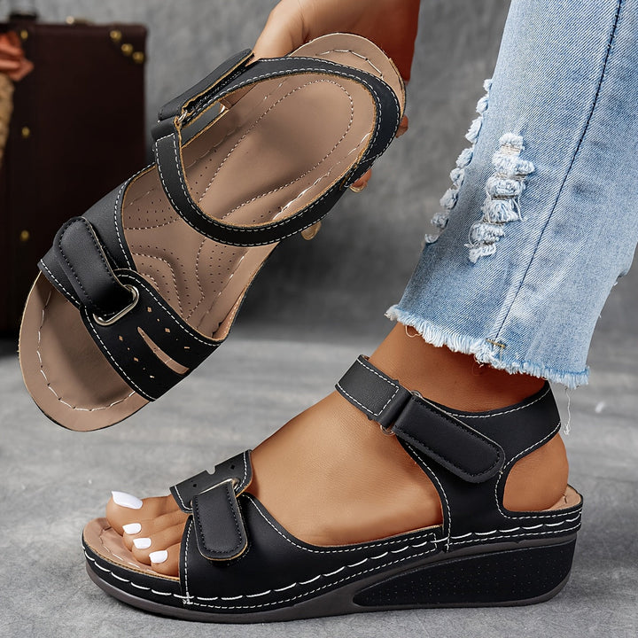 Elara | Women’s Wedge Sandals featuring Adjustable Straps