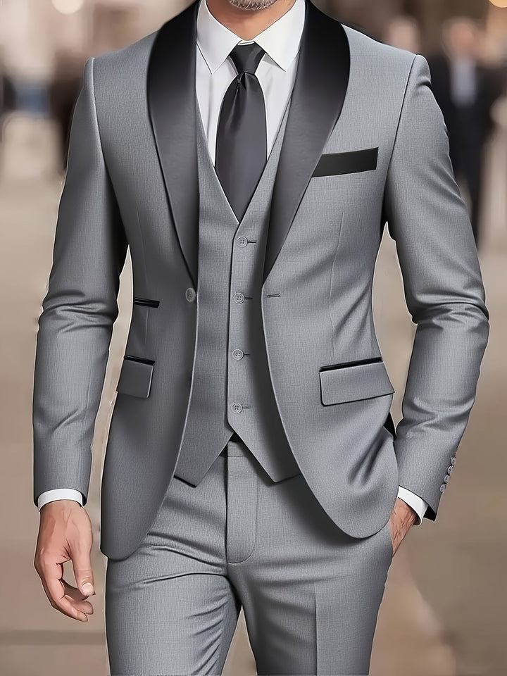 Dominic | Men’s Three Piece Suit designed for Black Tie Events