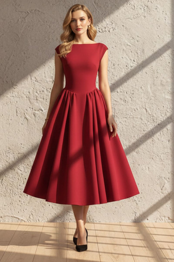 Evelyn | Women’s Midi Dress in a Full Skirt Silhouette