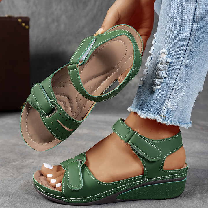 Elara | Women’s Wedge Sandals featuring Adjustable Straps