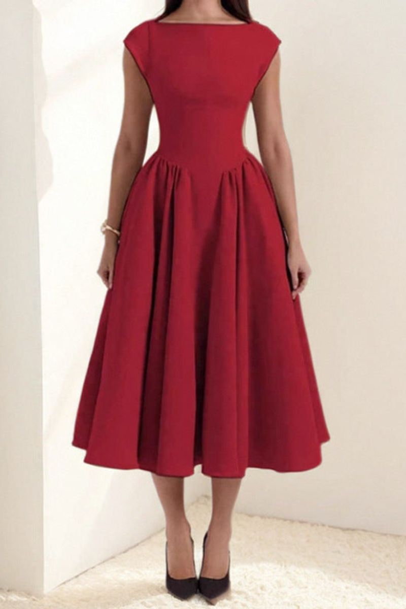 Evelyn | Women’s Midi Dress in a Full Skirt Silhouette