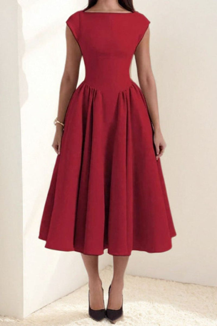 Evelyn | Women’s Midi Dress in a Full Skirt Silhouette
