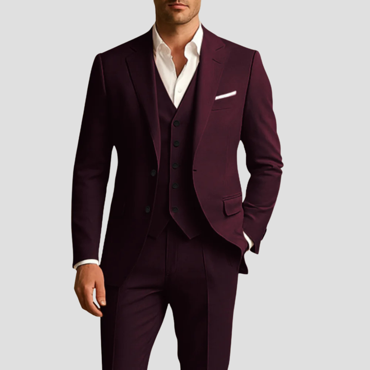 Montgomery | Men's Three-Piece Slim Fit Suit for Weddings and Formal Occasions