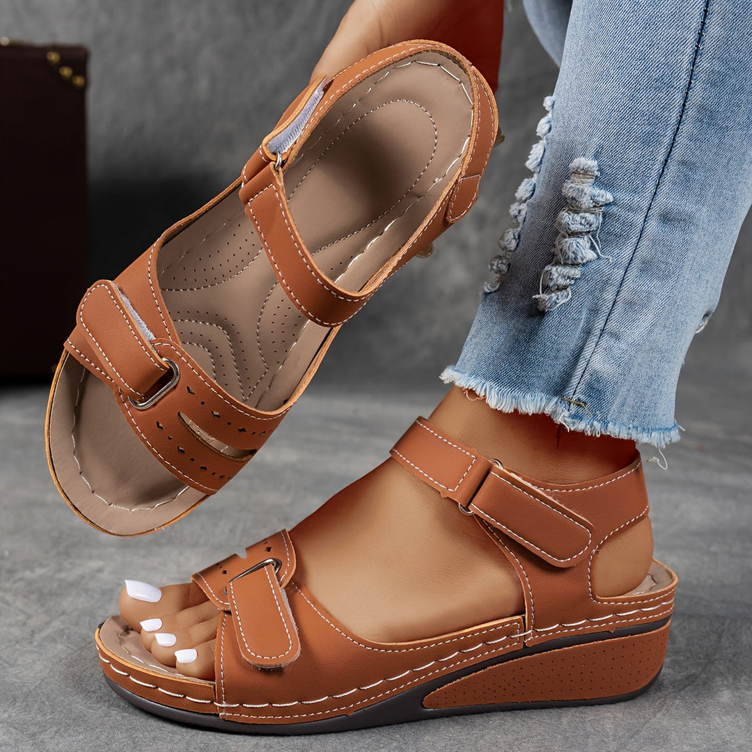Elara | Women’s Wedge Sandals featuring Adjustable Straps