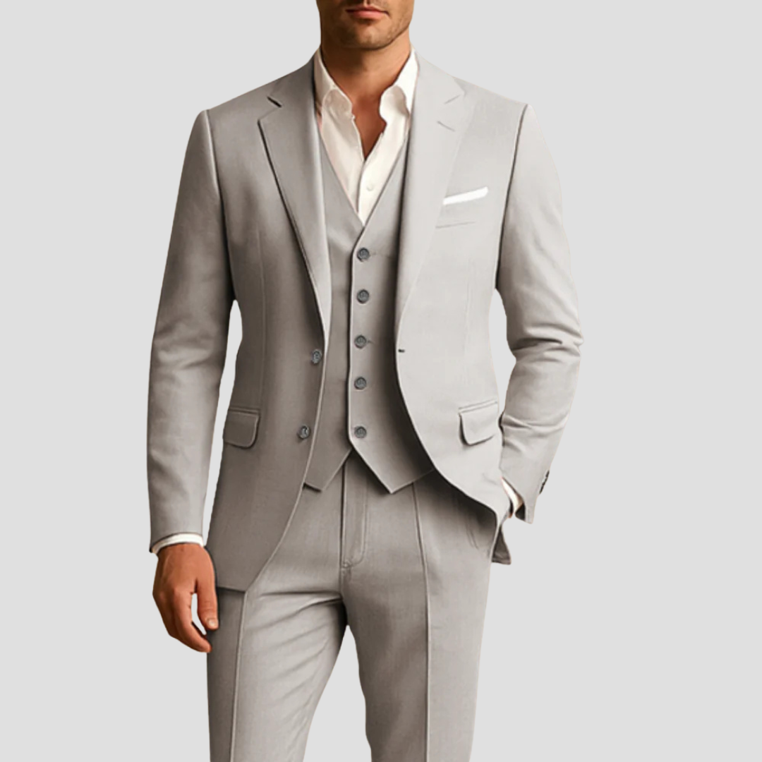 Montgomery | Men's Three-Piece Slim Fit Suit for Weddings and Formal Occasions