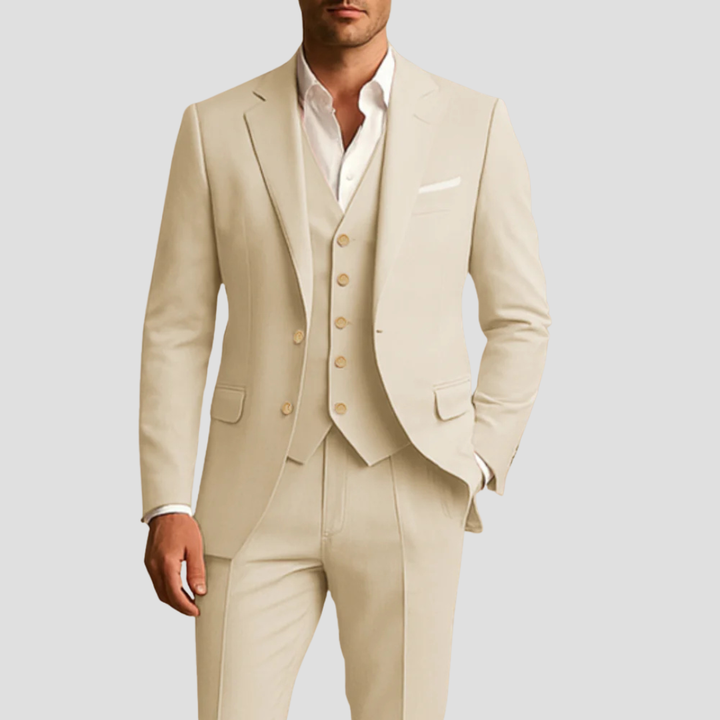 Montgomery | Men's Three-Piece Slim Fit Suit for Weddings and Formal Occasions