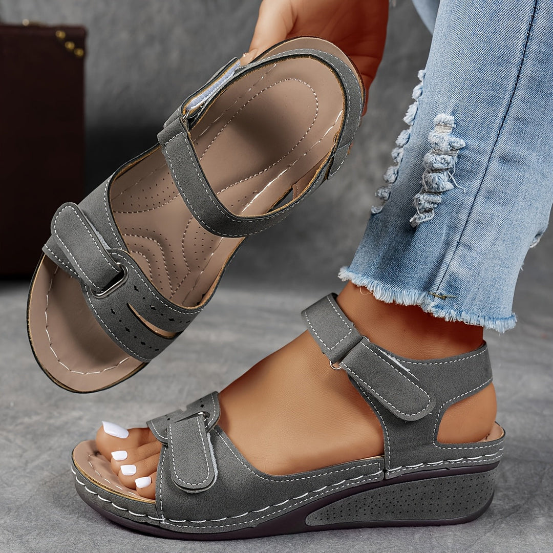 Elara | Women’s Wedge Sandals featuring Adjustable Straps