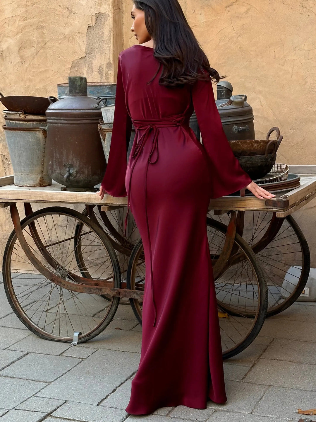 Serena | Women’s Maxi Dress featuring a Draped Bodice