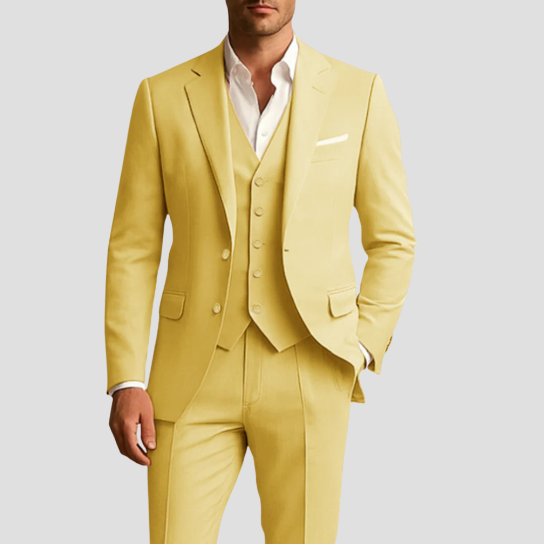 Montgomery | Men's Three-Piece Slim Fit Suit for Weddings and Formal Occasions