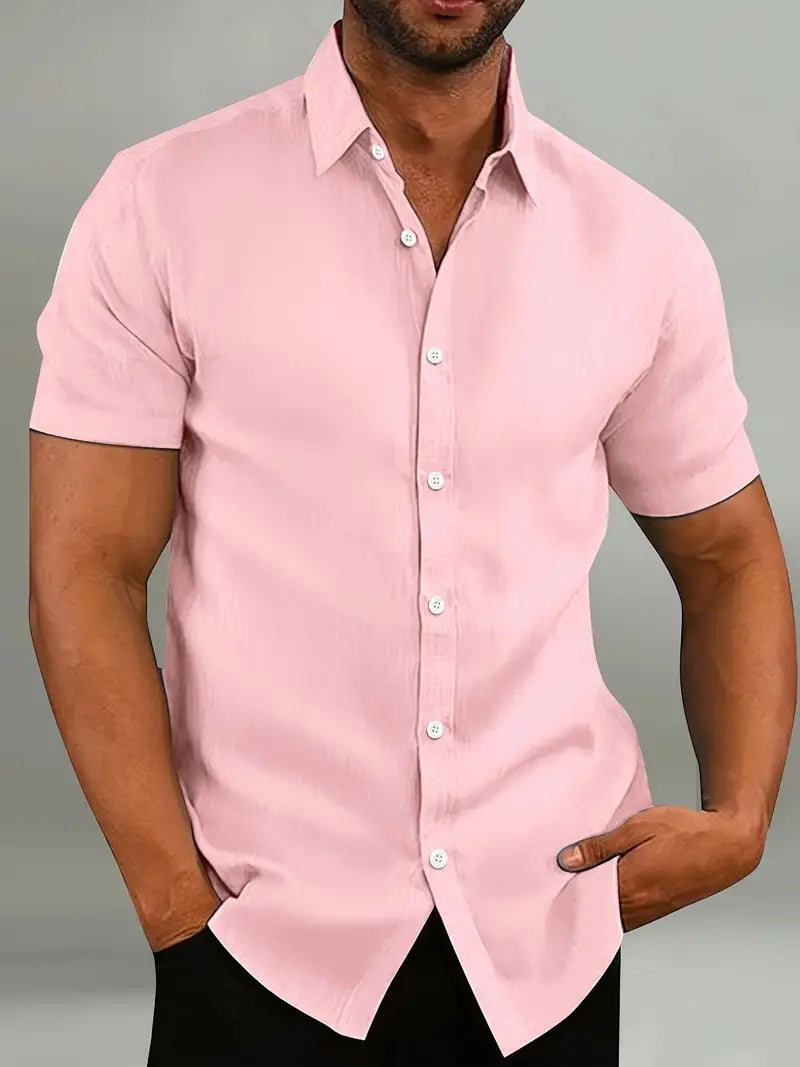 Callum | Men's Short Sleeve Casual Shirt for Relaxed Everyday Wear