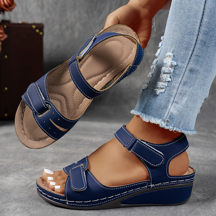 Elara | Women’s Wedge Sandals featuring Adjustable Straps