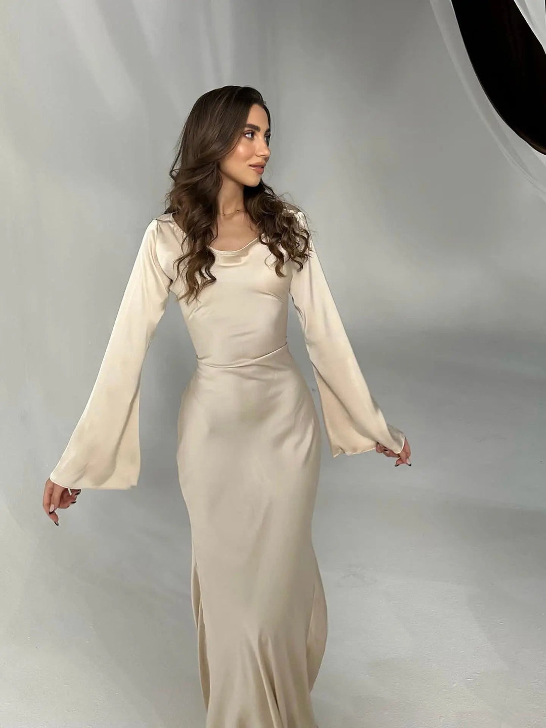 Serena | Women’s Maxi Dress featuring a Draped Bodice