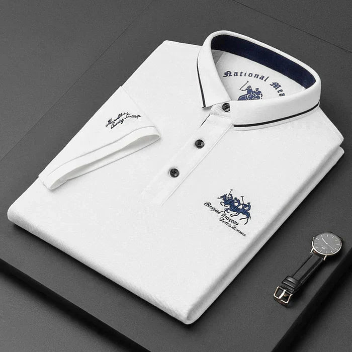 Regal | Men’s Polo Shirt featuring Contrast Collar Detail