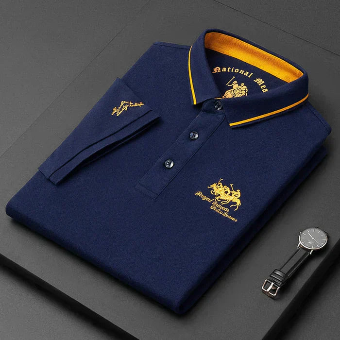 Regal | Men’s Polo Shirt featuring Contrast Collar Detail