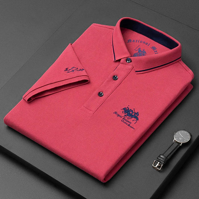 Regal | Men’s Polo Shirt featuring Contrast Collar Detail