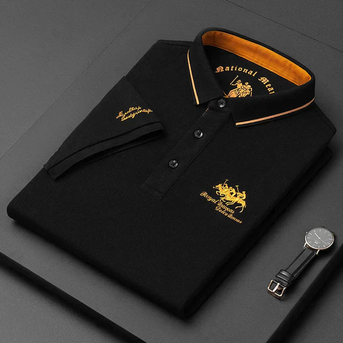 Regal | Men’s Polo Shirt featuring Contrast Collar Detail