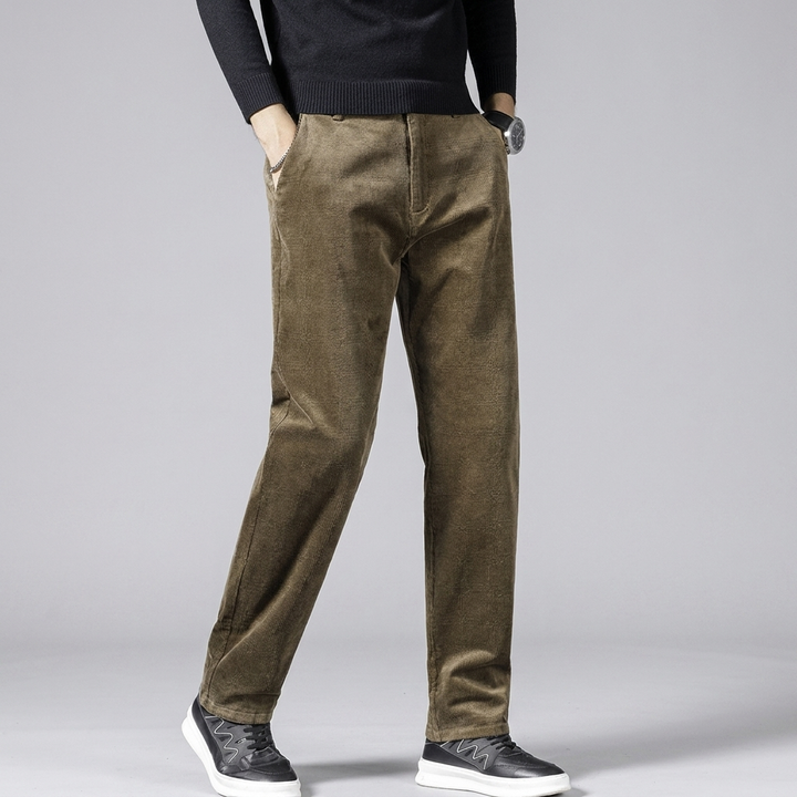 Clifton | Men's Mid-Rise Corduroy Trousers in a Relaxed Everyday Fit