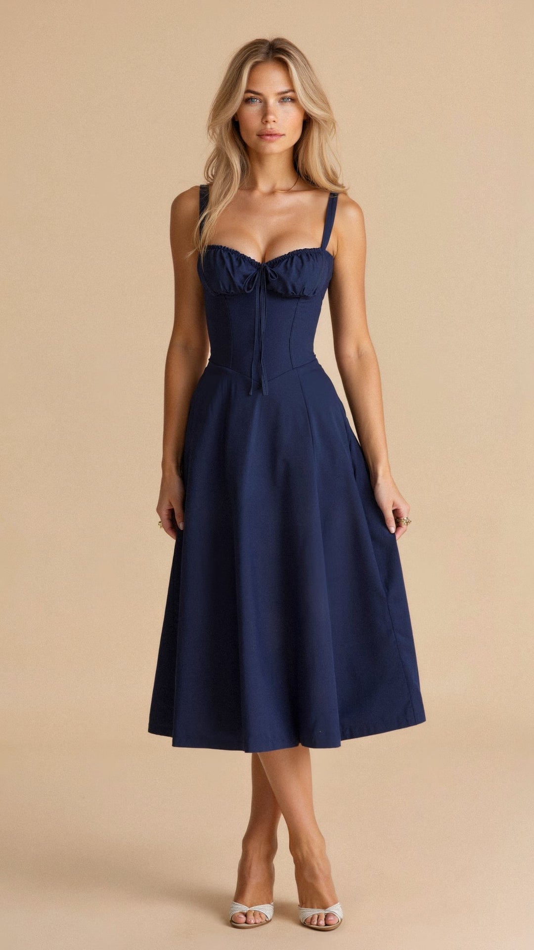 Lila | Women’s Midi Dress in a Soft Floral Style