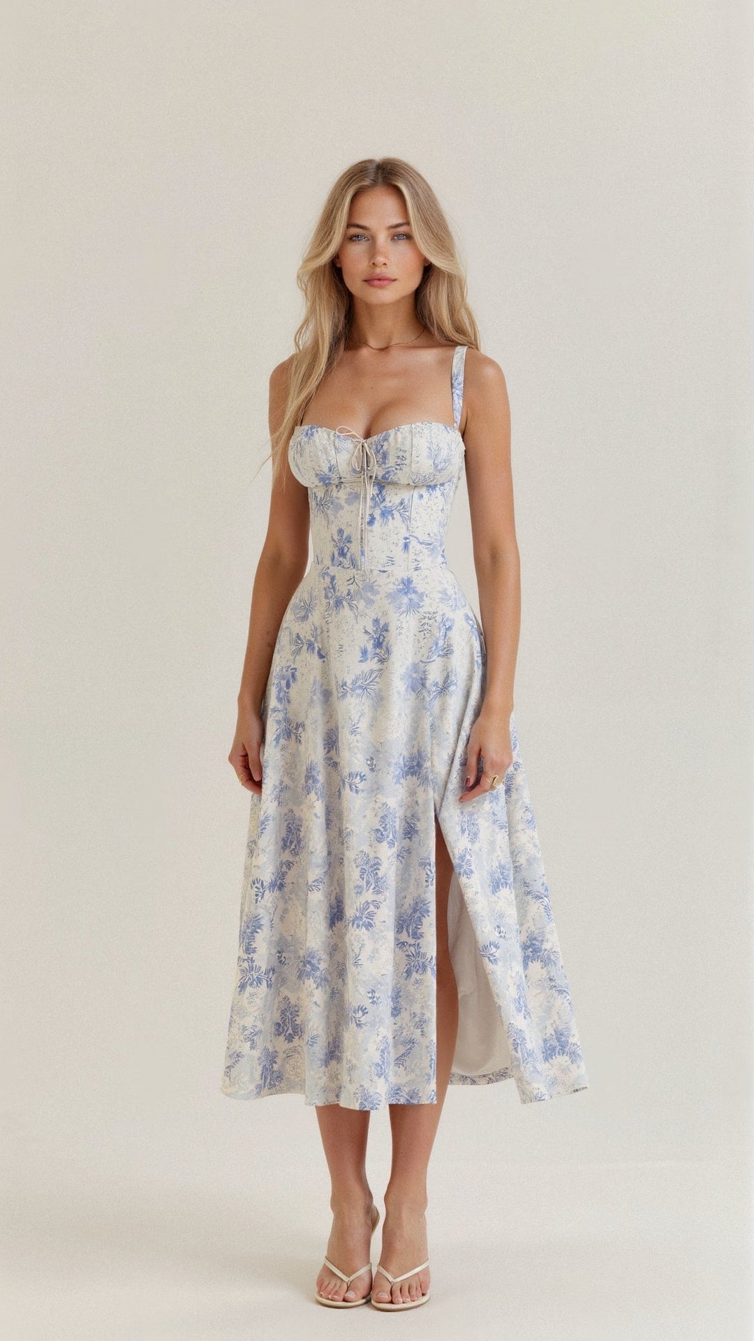 Lila | Women’s Midi Dress in a Soft Floral Style