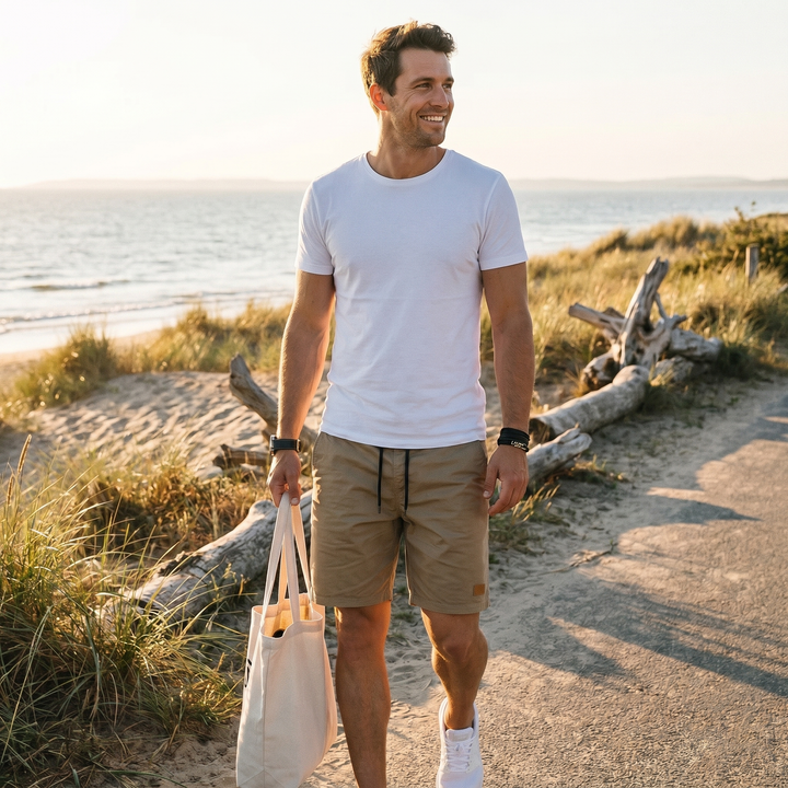 Dexter | Men's Cut Off Drawstring Shorts for Casual Everyday Wear