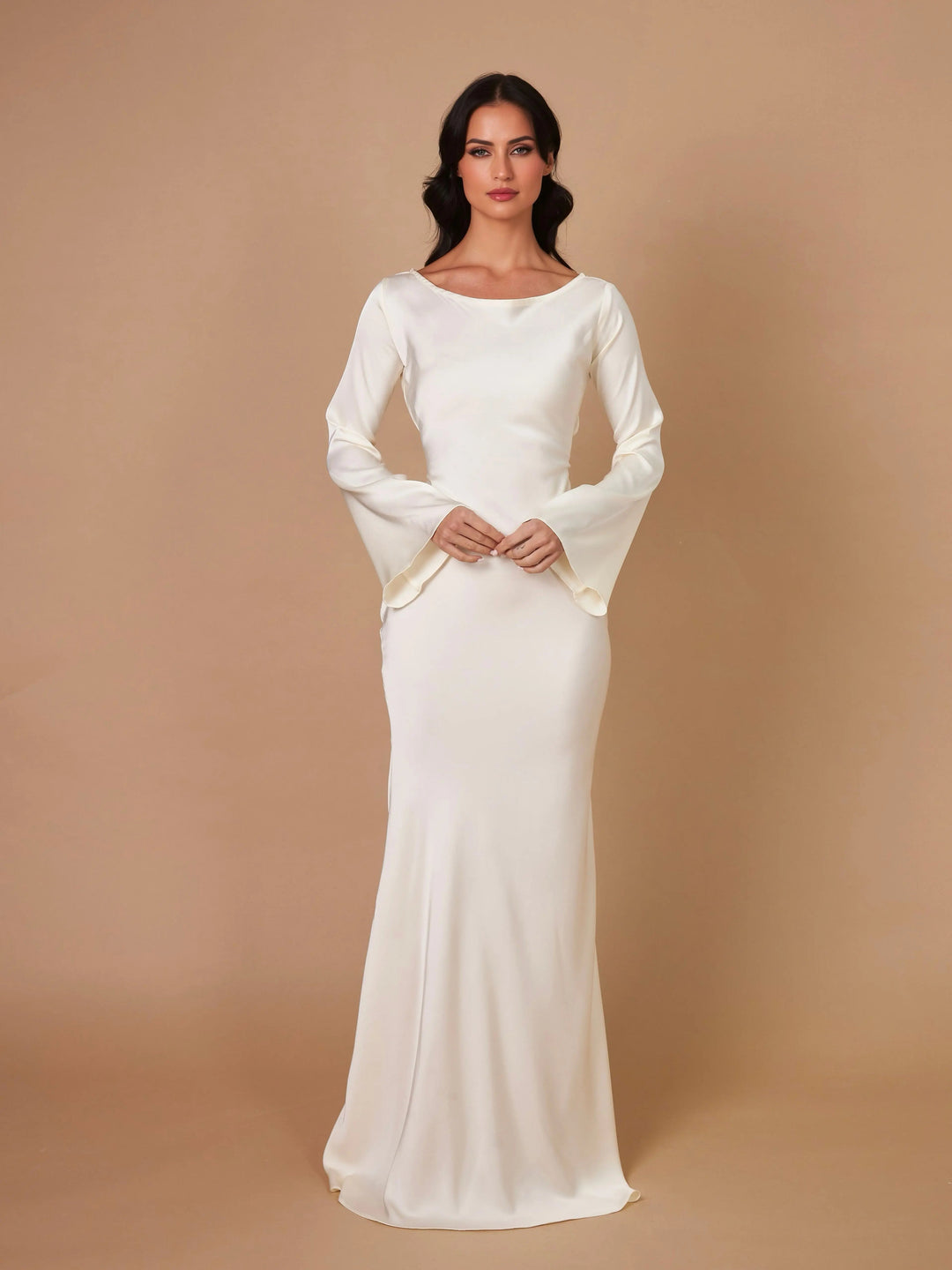 Serena | Women’s Maxi Dress featuring a Draped Bodice