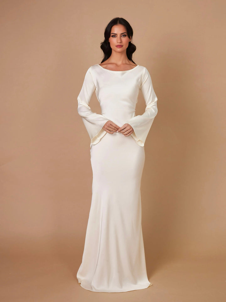 Serena | Women’s Maxi Dress featuring a Draped Bodice