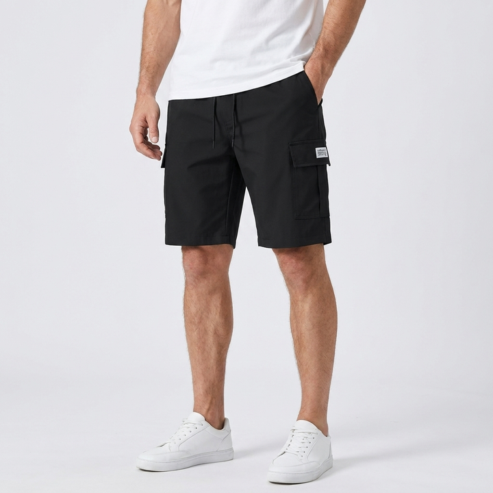 Fletcher | Men's Athletic Work Shorts with Multi-Pocket Storage and Drawstring Waist
