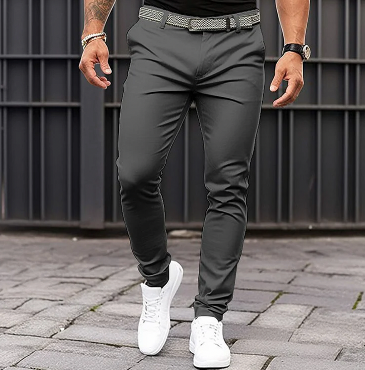 Baxter | Men's Slim Fit Stretch Tapered Joggers for Smart Casual Everyday Wear