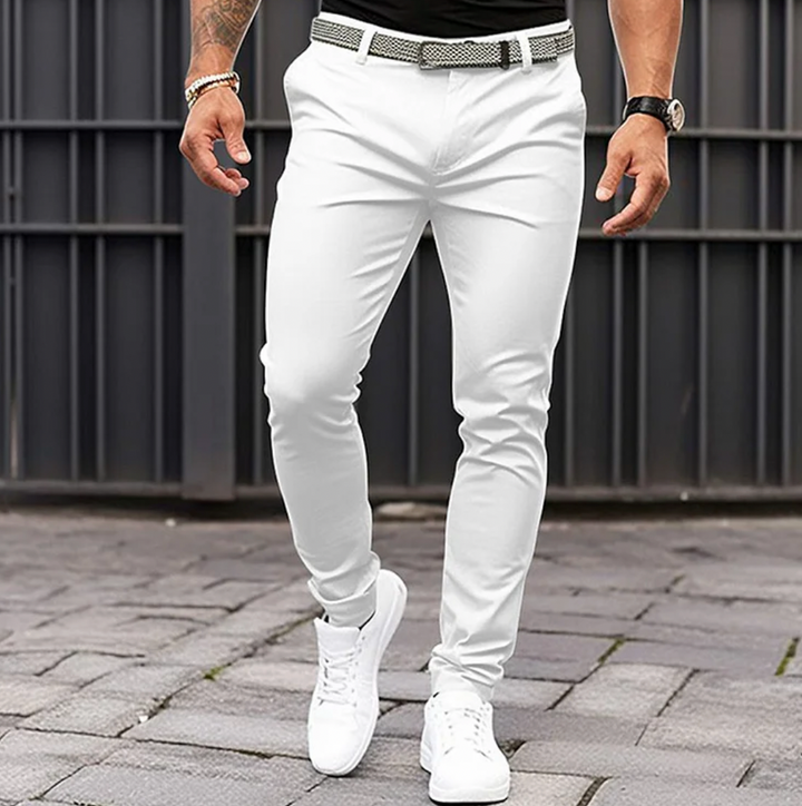 Baxter | Men's Slim Fit Stretch Tapered Joggers for Smart Casual Everyday Wear