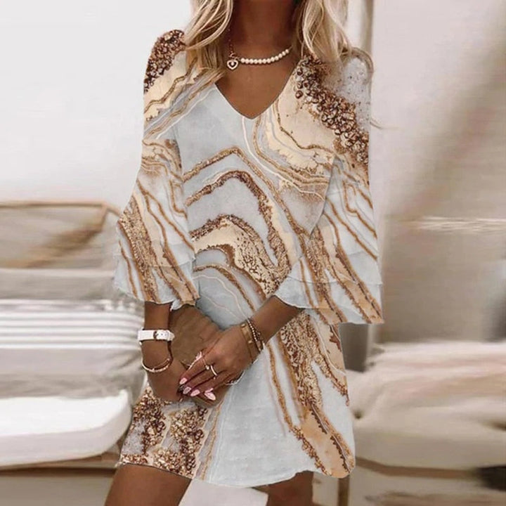 Celeste | Women's Elegant Flare Sleeve Mini Dress for Stylish Everyday Wear