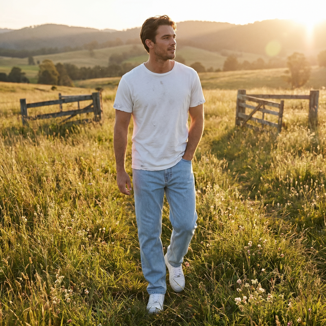 Kevin | Men’s Straight-Leg Jeans with clean classic appeal