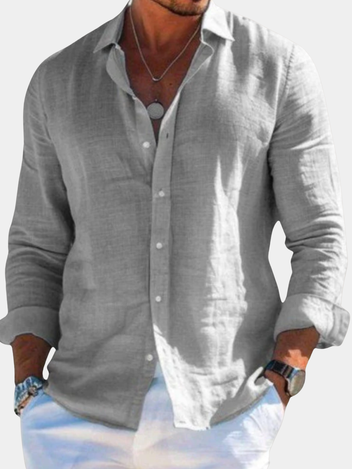 Caspian | Men’s Linen Shirt designed for Easy Summer Styling