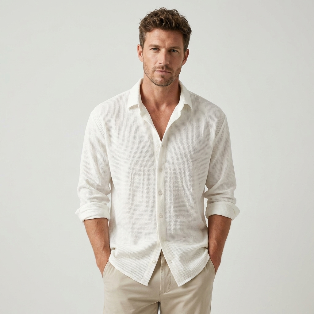 Mateo | Men's Lightweight Textured Shirt for Casual Everyday Wear