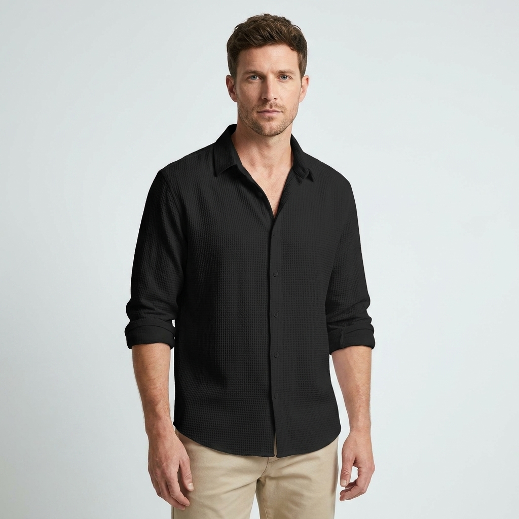 Mateo | Men's Lightweight Textured Shirt for Casual Everyday Wear