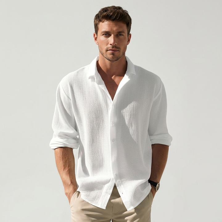 Mateo | Men's Lightweight Textured Shirt for Casual Everyday Wear