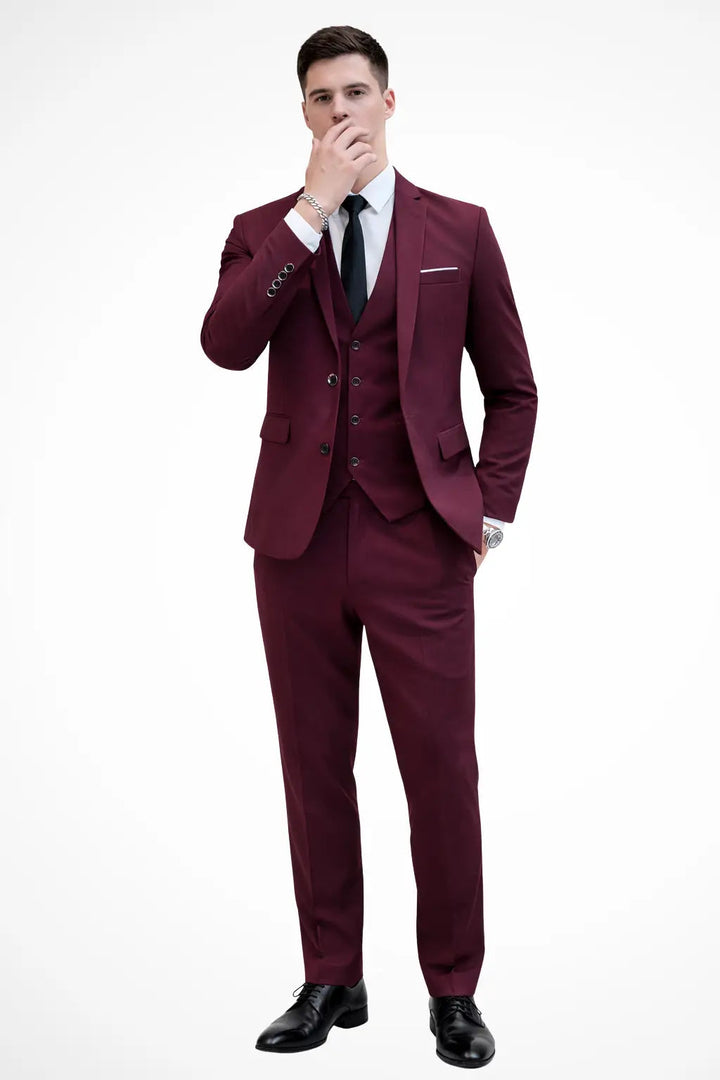 Dominic | Men’s Three Piece Suit in a Sharp Formal Fit