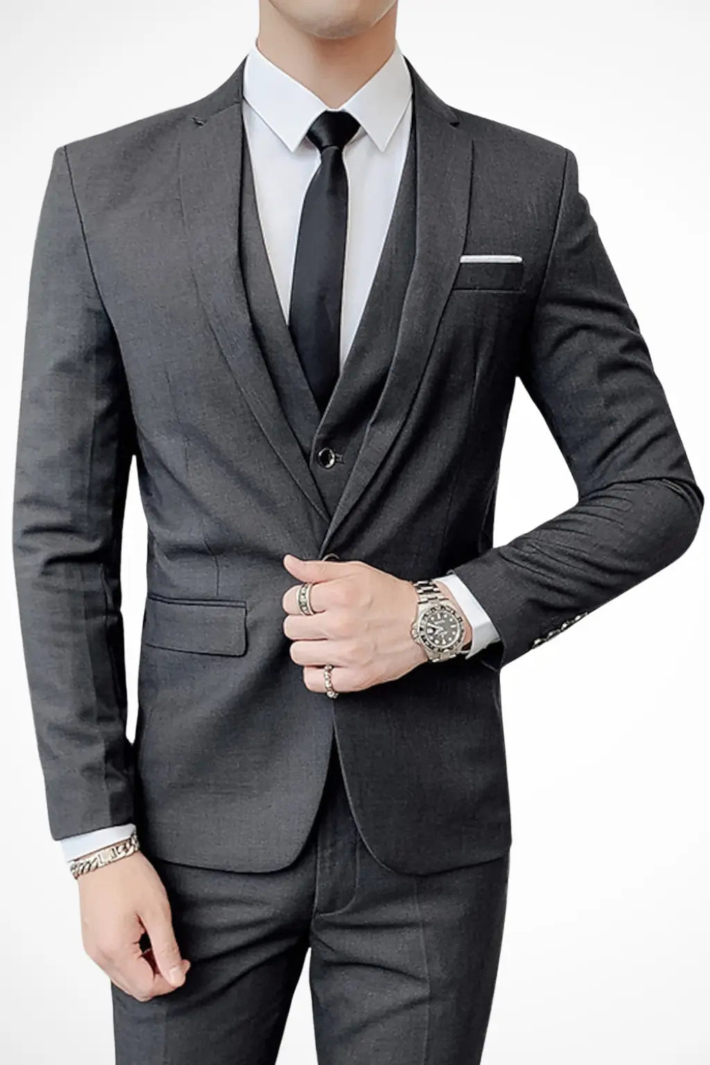 Dominic | Men’s Three Piece Suit in a Sharp Formal Fit
