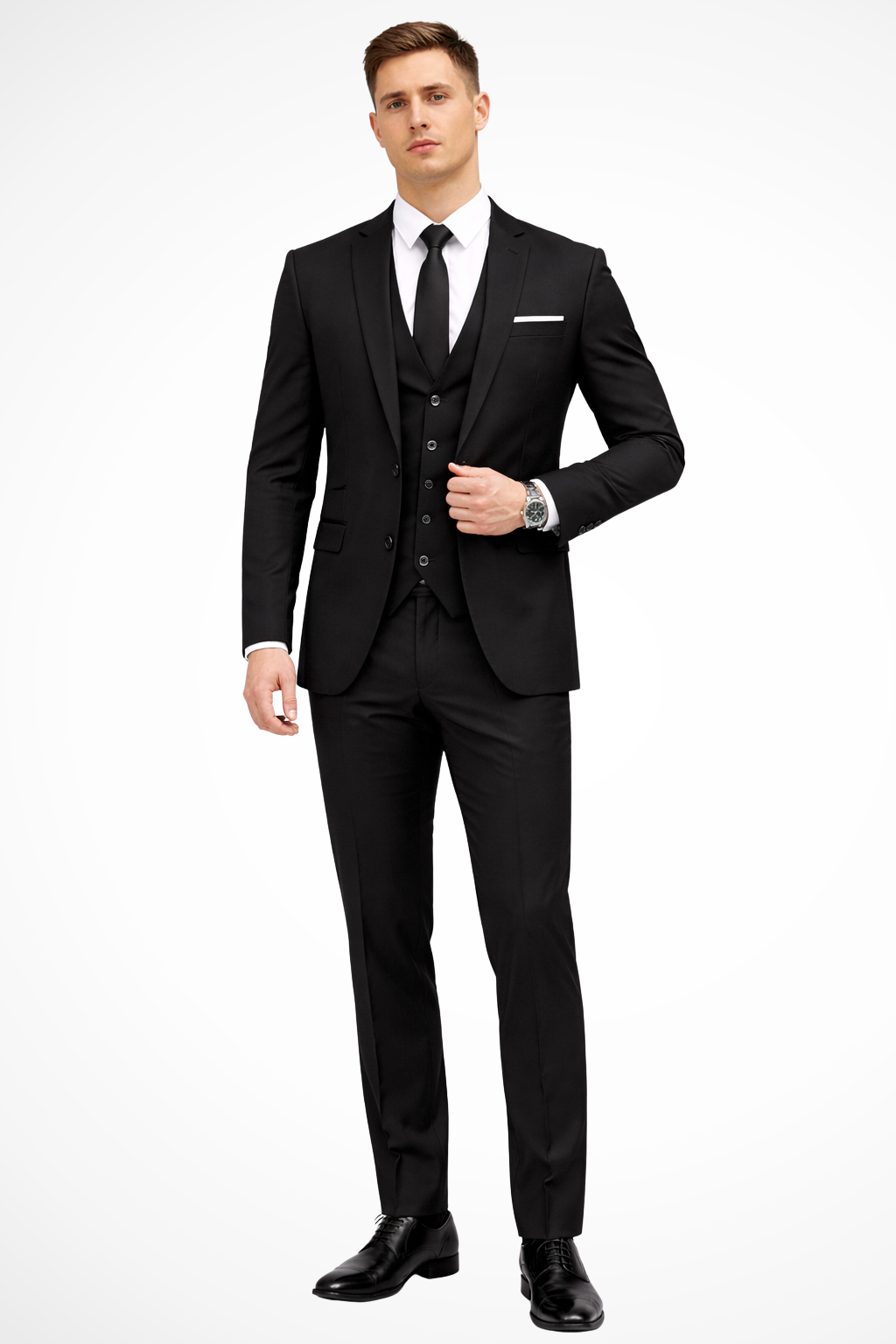 Dominic | Men’s Three Piece Suit in a Sharp Formal Fit
